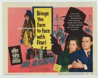 d256 NO ESCAPE movie title lobby card '53 Lew Ayres, Sonny Tufts, Steele