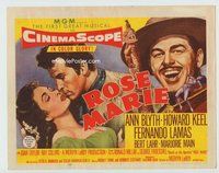 d306 ROSE MARIE movie title lobby card '54 Ann Blyth, Howard Keel