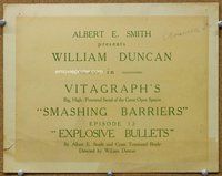 d340 SMASHING BARRIERS Chap 12 movie title lobby card '19 high-powered serial!