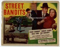 d350 STREET BANDITS movie title lobby card '51 Penny Edwards, Robert Clarke