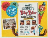 d376 TOBY TYLER movie title lobby card '60 Walt Disney, circus clown!
