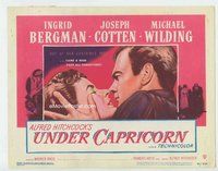 d384 UNDER CAPRICORN movie title lobby card '49 Ingrid Bergman, Hitchcock