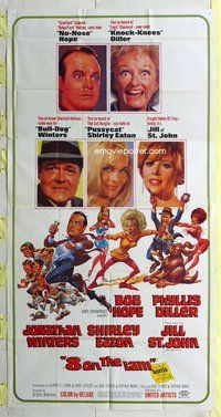 f015 8 ON THE LAM three-sheet movie poster '67 Bob Hope, Jack Davis art!