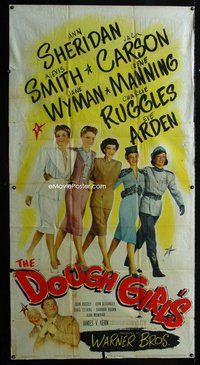 f068 DOUGHGIRLS three-sheet movie poster '44 Ann Sheridan, Alexis Smith, Wyman