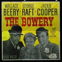 f291 BOWERY six-sheet movie poster R46 George Raft, Jackie Cooper, Beery