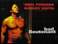 f363 BAD LIEUTENANT British quad movie poster '92 Harvey Keitel