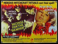 f365 BLOOD SUCKERS/FEAR HAS 1000 EYES British quad movie poster '72