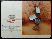 f368 CATCH 22 British quad movie poster '70 Mike Nichols, Heller