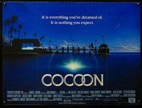f371 COCOON British quad movie poster '85 Ron Howard classic, Ameche