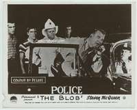 g121 BLOB vintage English FOH LC movie still '58 police, firemen & teens!