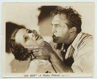 g211 SIN SHIP vintage 8x10 movie still '31 Louis Wolheim chokes Mary Astor!