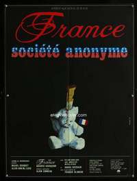 h067 FRENCH ANONYMITY SOCIETY French 23x31 movie poster '74creepy art