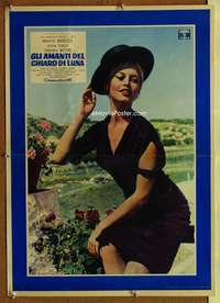 h016 NIGHT HEAVEN FELL Italian photobusta movie poster '58 Bardot