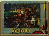 h019 SIGFRIDO Italian photobusta movie poster '57 cool dragon!