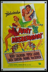 m074 AIN'T MISBEHAVIN' one-sheet movie poster '55 Piper Laurie, Van Doren