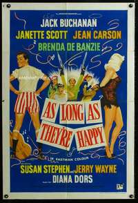 m003 AS LONG AS THEY'RE HAPPY English one-sheet movie poster '57 Diana Dors