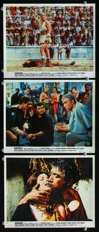 p360 BARABBAS 3 color vintage movie 8x10 stills '62 Anthony Quinn, Mangano