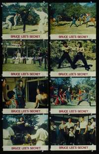 p045 BRUCE LEE'S SECRET 8 color vintage movie 8x10 stills '77 Bruce Li