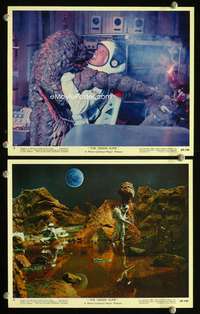 p473 GREEN SLIME 2 Eng/US color vintage movie 8x10 stills '69 cheesy sci-fi!