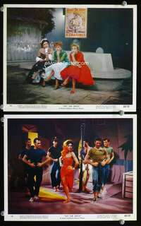 p480 HIT THE DECK 2 color vintage movie 8x10 stills '55 Debbie Reynolds