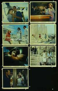 p189 IN THE COOL OF THE DAY 7 Eng/US color vintage movie 8x10 stills '63 Fonda