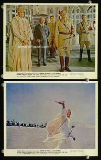 p494 LAWRENCE OF ARABIA 2 color vintage movie 8x10 stills '62 Peter O'Toole