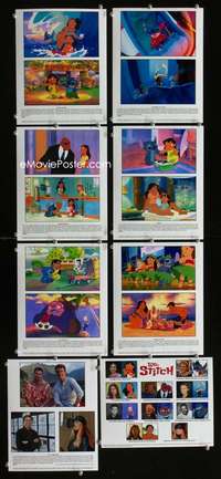 p098 LILO & STITCH 8 color vintage movie 8x10 stills '02 Disney cartoon!