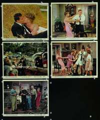 p265 MATING GAME 5 Eng/US color vintage movie 8x10 stills '59 Debbie Reynolds