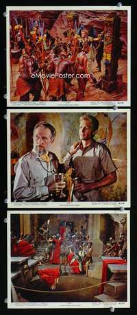 p403 SHE 3 Eng/US color vintage movie 8x10 stills '65 Hammer, Peter Cushing