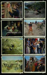 p159 THUNDER OF DRUMS 8 Eng/US color vintage movie 8x10 stills '61 Boone