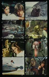 p148 STAR WARS 8 color vintage movie 8x10 stills '77 George Lucas classic!