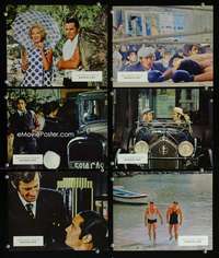 p215 BORSALINO 6 color vintage movie English Front of House lobby cards '70 Belmondo
