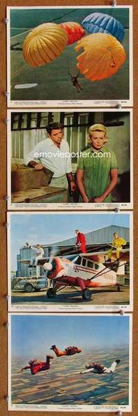 p305 GYPSY MOTHS 4 Eng/US color vintage movie 8x10 stills '69 Burt Lancaster