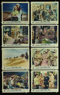 p064 DESERT SONG 8 color vintage movie English Front of House lobby cards '53 Grayson
