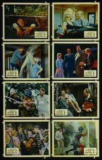 p073 FATHER CAME TOO 8 color vintage movie English Front of House lobby cards '63 Justice