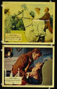 p475 GYPSY & THE GENTLEMAN 2 color vintage movie English Front of House lobby cards '58
