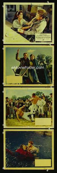 p304 GYPSY & THE GENTLEMAN 4 color vintage movie English Front of House lobby cards '58