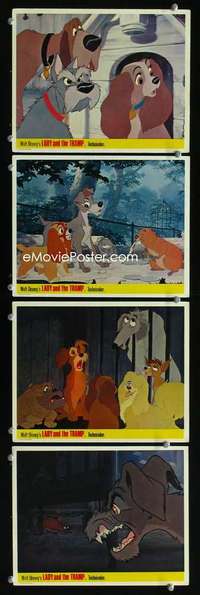 p316 LADY & THE TRAMP 4 color English FOH LCs R60s Disney classic!