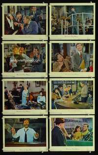 p134 ROOMMATES 8 color vintage movie English Front of House lobby cards '61 Justice