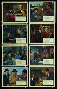 p136 SAPPHIRE 8 color vintage movie English Front of House lobby cards '60 Basil Dearden