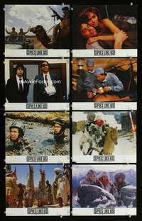 p144 SPIES LIKE US 8 color vintage movie English Front of House lobby cards '85 Aykroyd