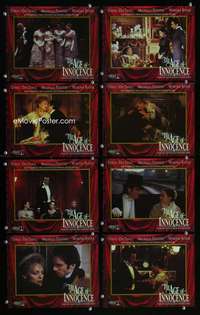 p028 AGE OF INNOCENCE 8 vintage movie color 8x10 mini lobby cards '93