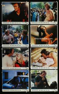 p031 ANY WHICH WAY YOU CAN 8 vintage movie color 8x10 mini lobby cards '80