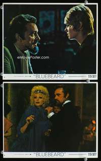 p430 BLUEBEARD 2 vintage movie color 8x10 mini lobby cards '72 Richard Burton