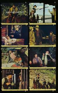 p047 CAHILL 8 vintage movie color 8x10 mini lobby cards '73 Marshall John Wayne