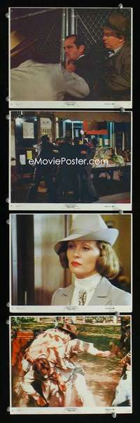 p291 CHINATOWN 4 vintage movie color 8x10 mini lobby cards '74 Jack Nicholson