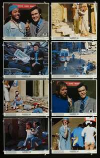 p059 CRACKING UP 8 vintage movie color 8x10 mini lobby cards '77 Fred Willard