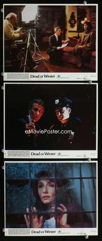 p372 DEAD OF WINTER 3 vintage movie color 8x10 mini lobby cards '87 Arthur Penn