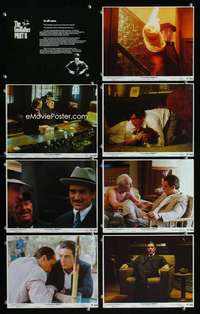 p081 GODFATHER 2 8 vintage movie color 8x10 mini lobby cards '74 De Niro,Coppola