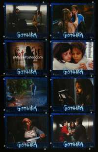 p082 GOTHIKA 8 int'l vintage movie color 8x10 mini lobby cards '03 Halle Berry